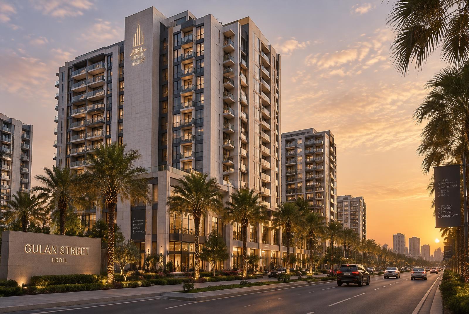 Gulan Towers in Gulan Street, Erbil