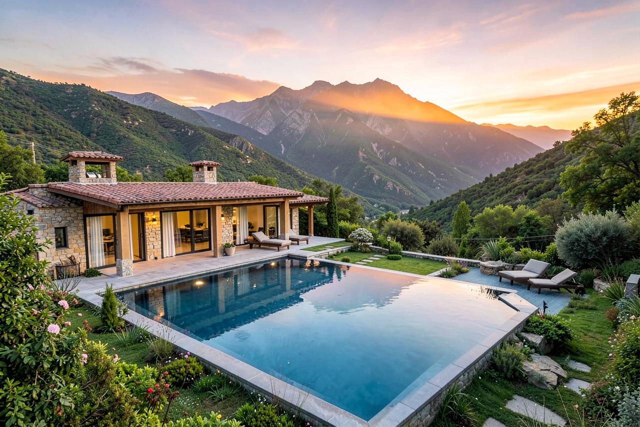 Farmhouse with a swimming pool in the Shaqlawa mountains, Kurdistan